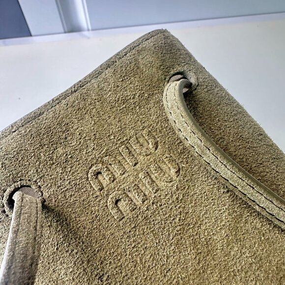 Miu Miu Suede Bucket Bag - Picture 6 of 7